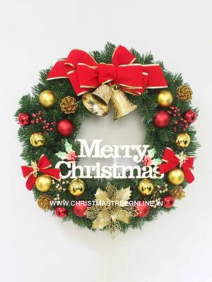 Assorted Countryside Christmas Wreath 50cm