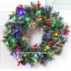 Pre-Lit LED Mountain Glow Christmas Wreath 60cm