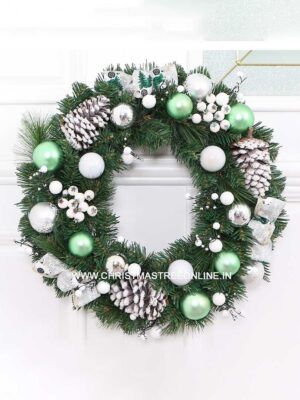 Mint Meadow Cordless Christmas Wreath 50cm