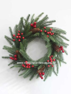 Woodland Christmas Wreath 40cm